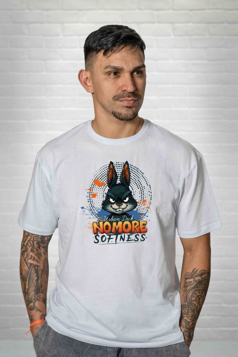 Camiseta Regular Rabbit Rage estampada masculina