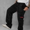 Calça Cargo Street 6 Bolsos preta streetwear