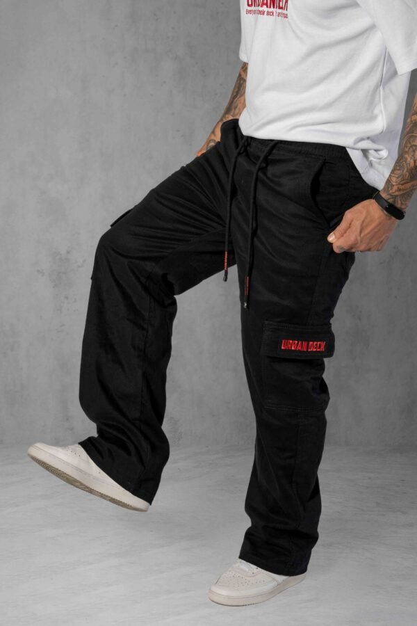Calça Cargo Street 6 Bolsos preta streetwear