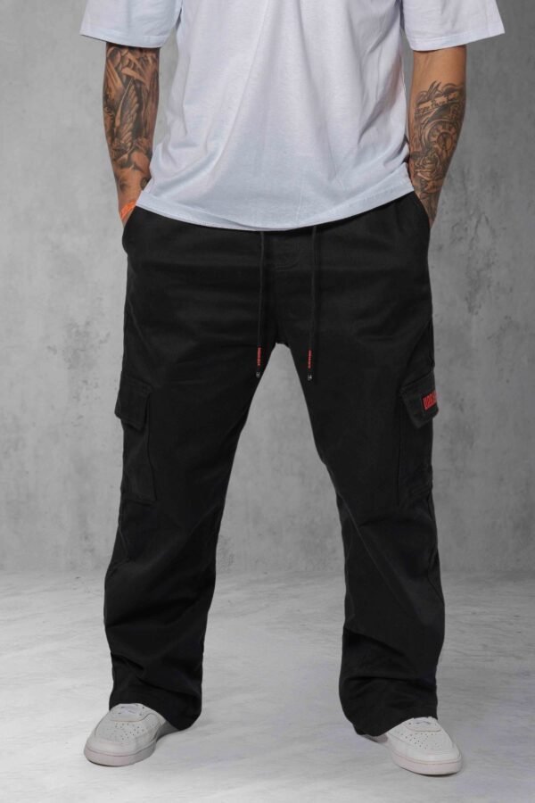 Calça Cargo Street 6 Bolsos preta streetwear