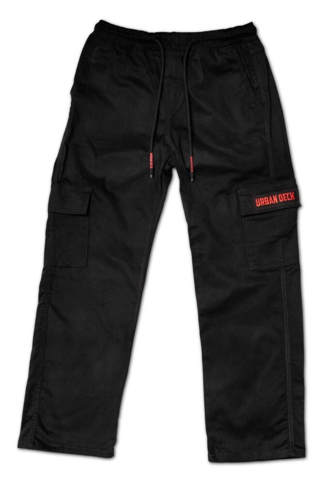 Calça Cargo Street 6 Bolsos preta streetwear