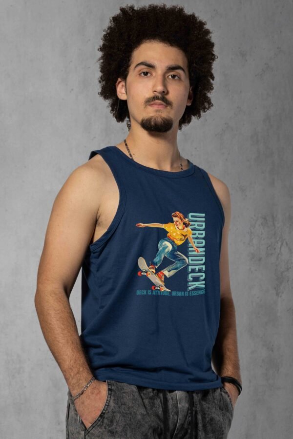 Regata Streetwear Roll Back azul marinho masculina