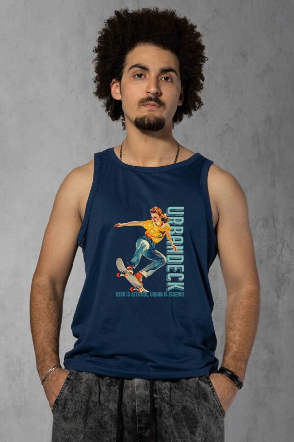 Regata Streetwear Roll Back azul marinho masculina