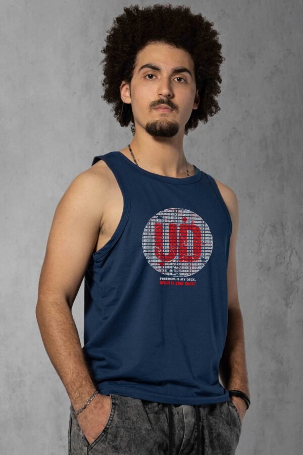 Regata Streetwear Unsubmissive Deck azul marinho masculina