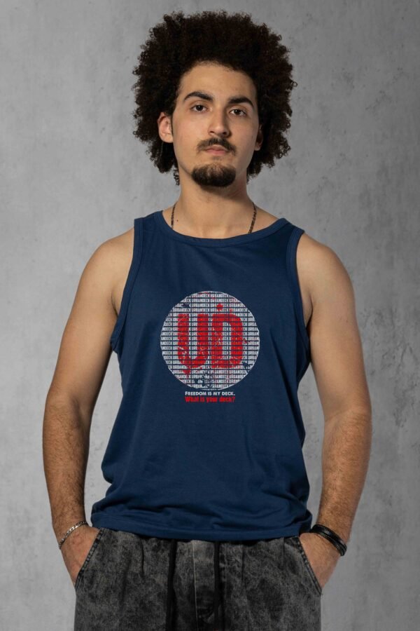 Regata Streetwear Unsubmissive Deck azul marinho masculina