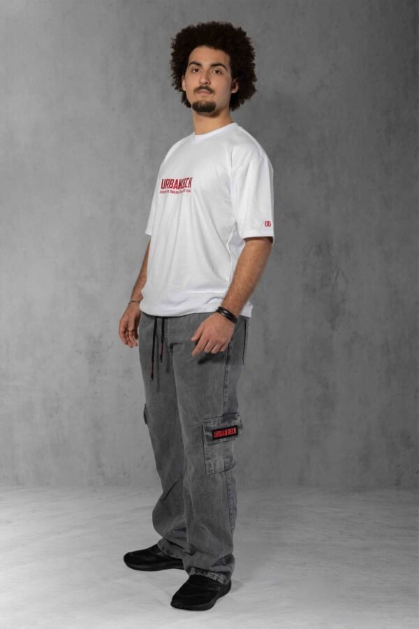 Camiseta Oversized Essential Premium 250g branca bordada