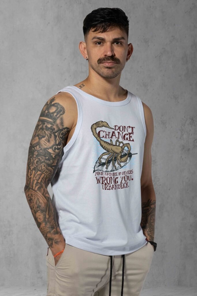 Regata Streetwear Don't Change branca masculina