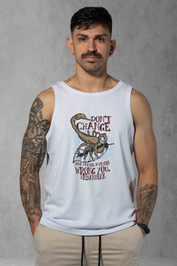 Regata Streetwear Don't Change branca masculina