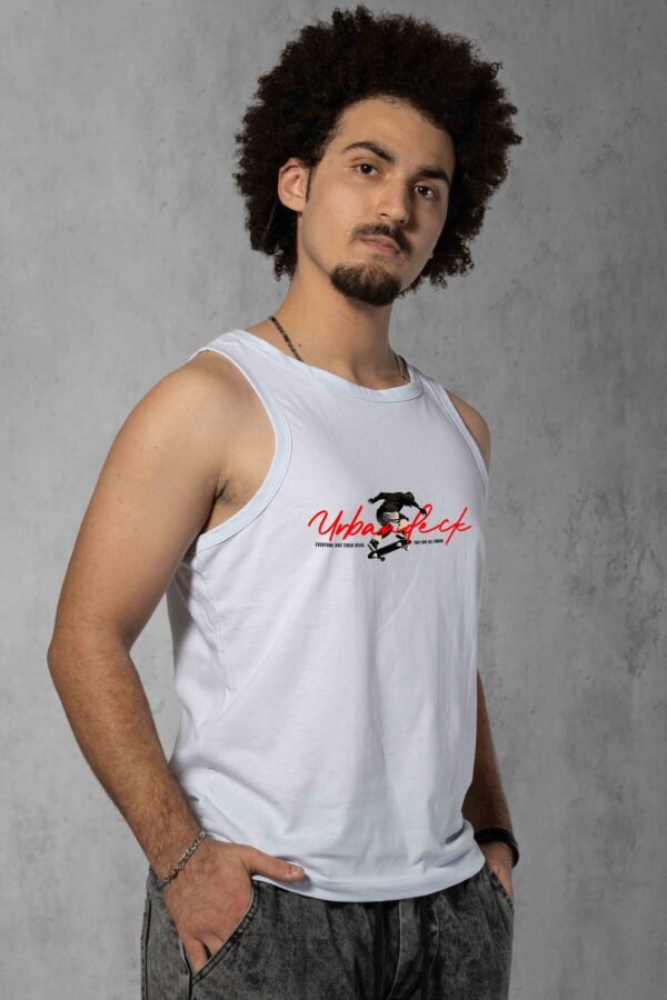 Regata Streetwear Redline branca masculina