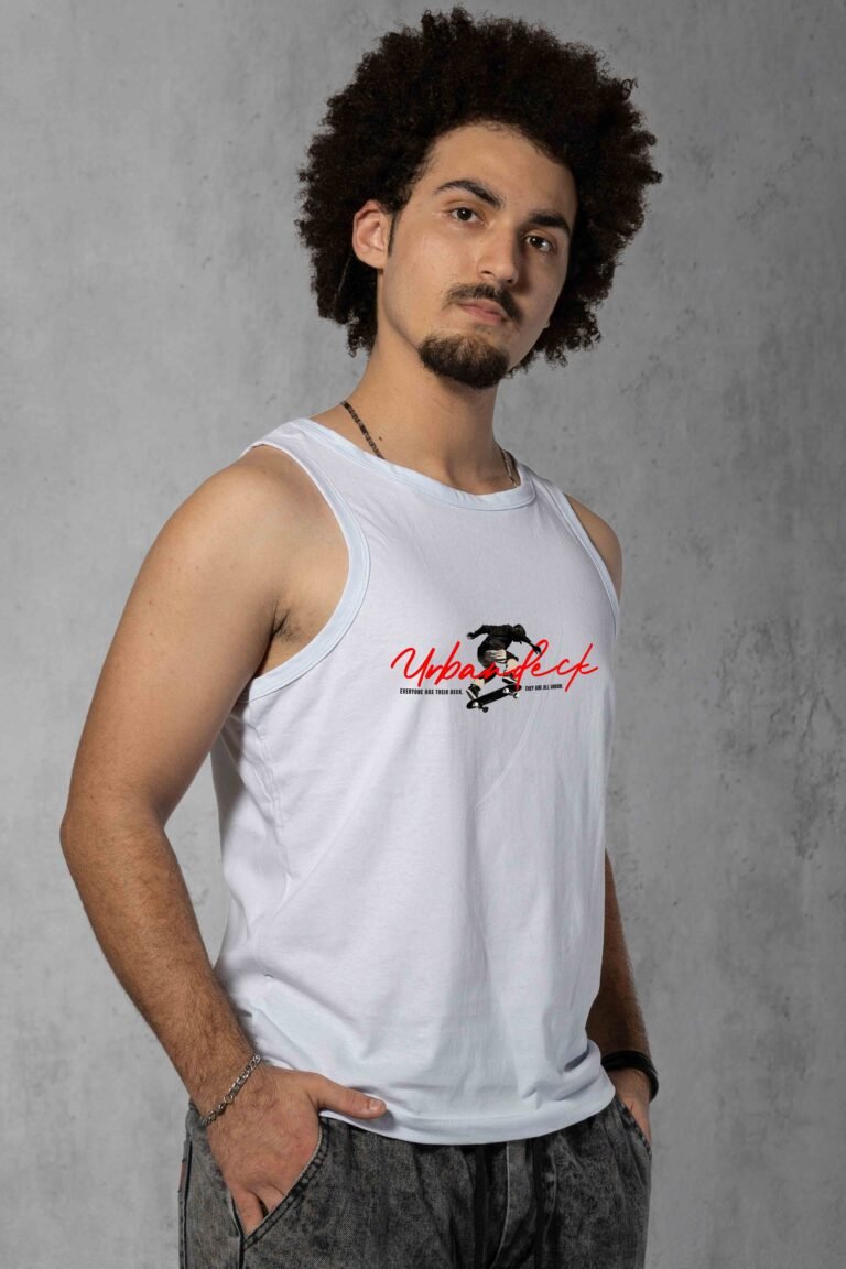 Regata Streetwear Redline branca masculina