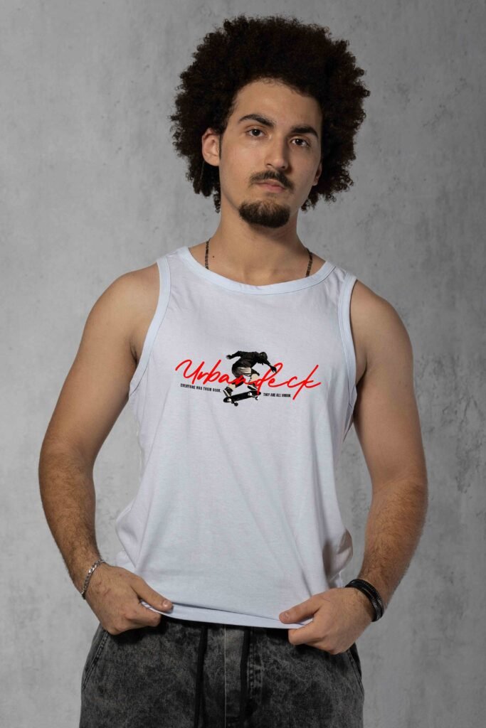 Regata Streetwear Redline branca masculina