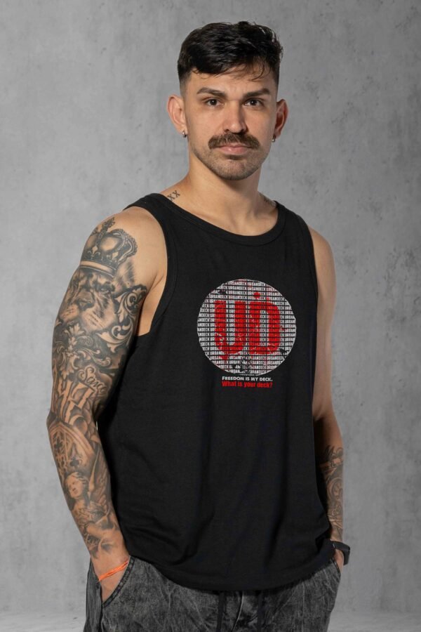 Regata Streetwear Unsubmissive Deck preta masculina