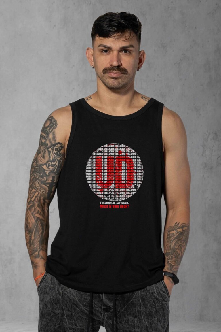 Regata Streetwear Unsubmissive Deck preta masculina